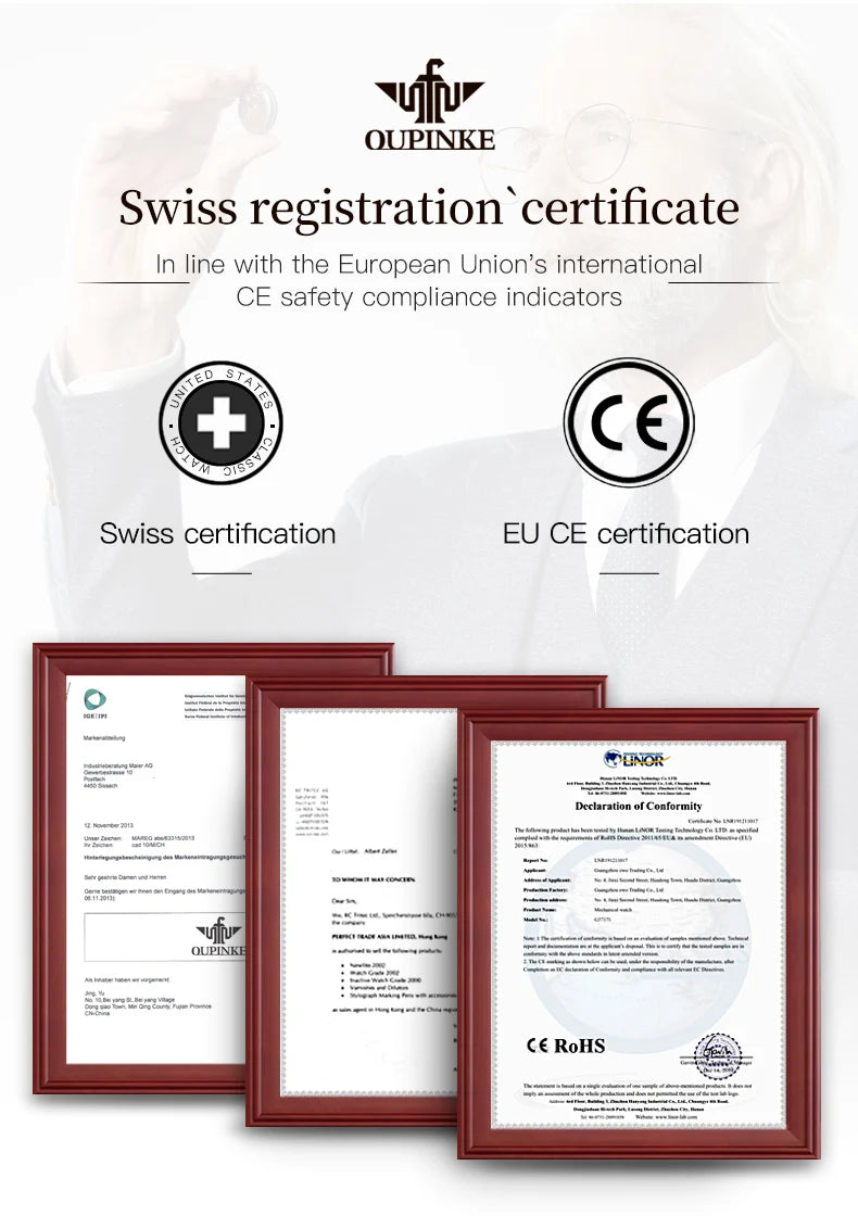 LivinginHiding™ OUPINKE Moon Phase Mechanical Wristwatch for Women