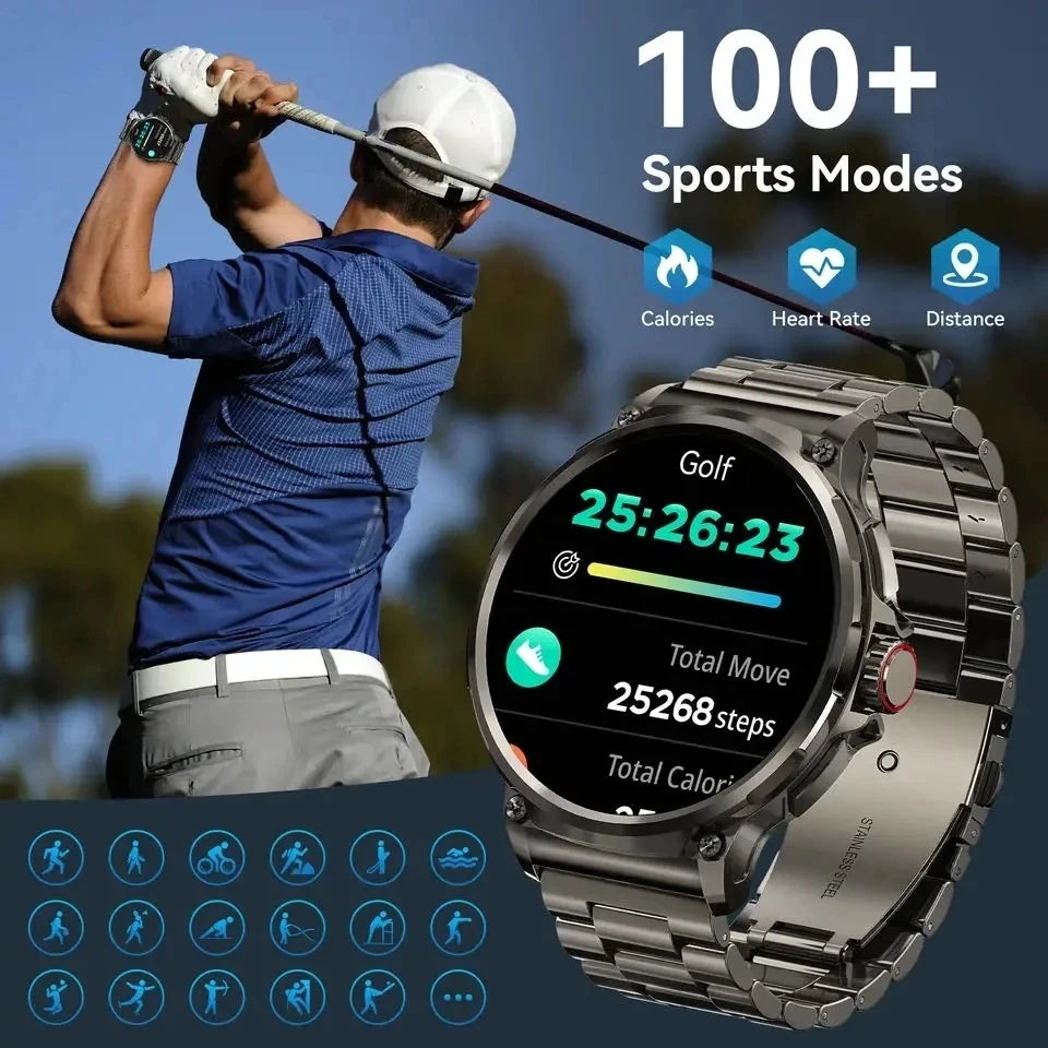 Living in Hiding™ V69 New Military Quality GPS Track Smart Watch for Men