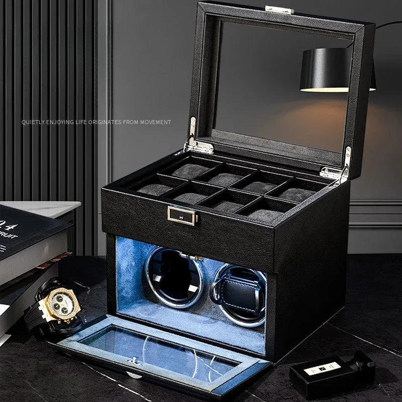 LivinginHiding™ Silent Watch Winder Box for Men Watches