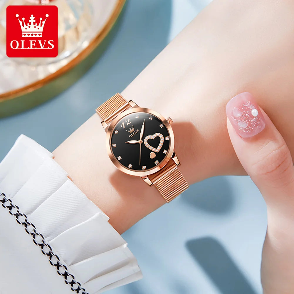 LivinginHiding™ OLEVS Luxury Quartz Fashion Elegant Ladies Dress Watch for Women