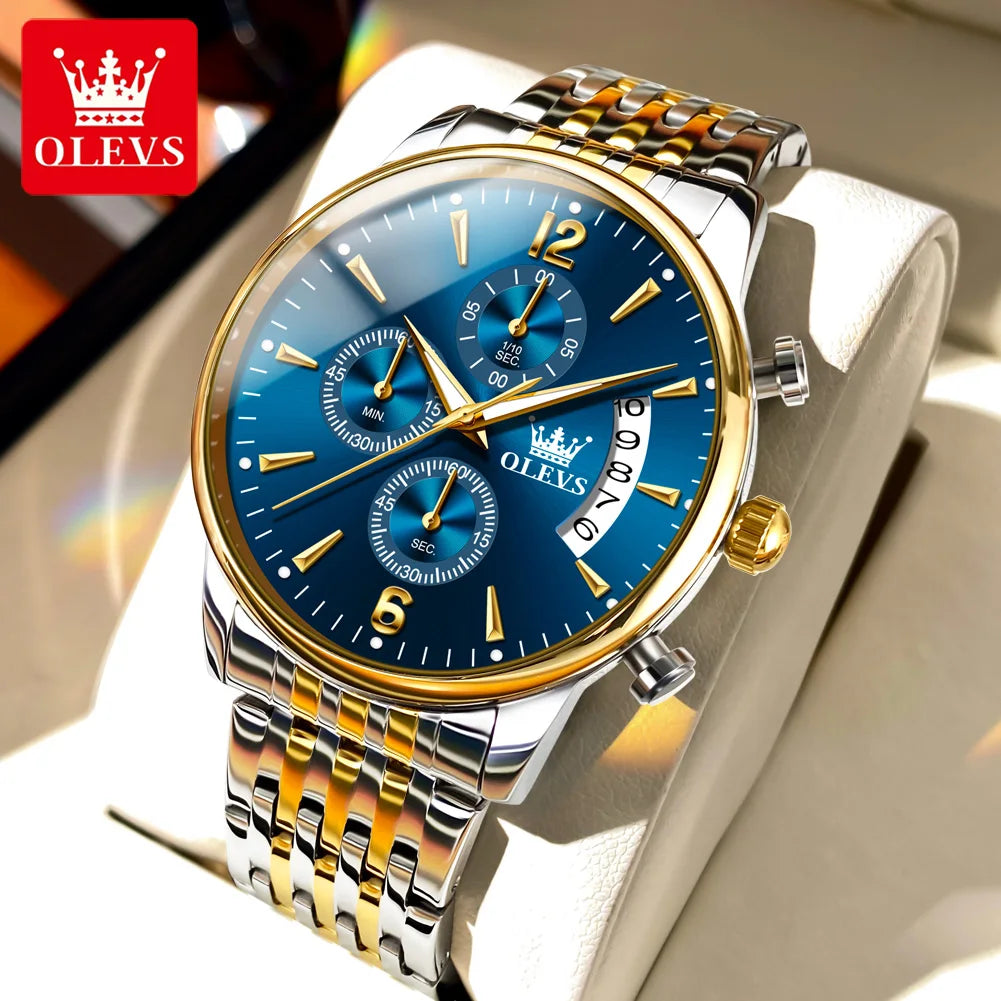 LivinginHiding™ OLEVS Fashion Trend Original Quartz Watch for Man