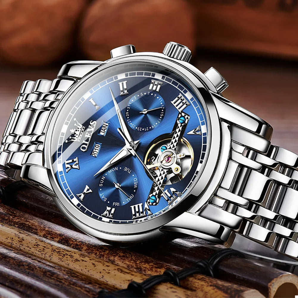 LivinginHiding™ OLEVS  Automatic Mechanical Business Wristwatch