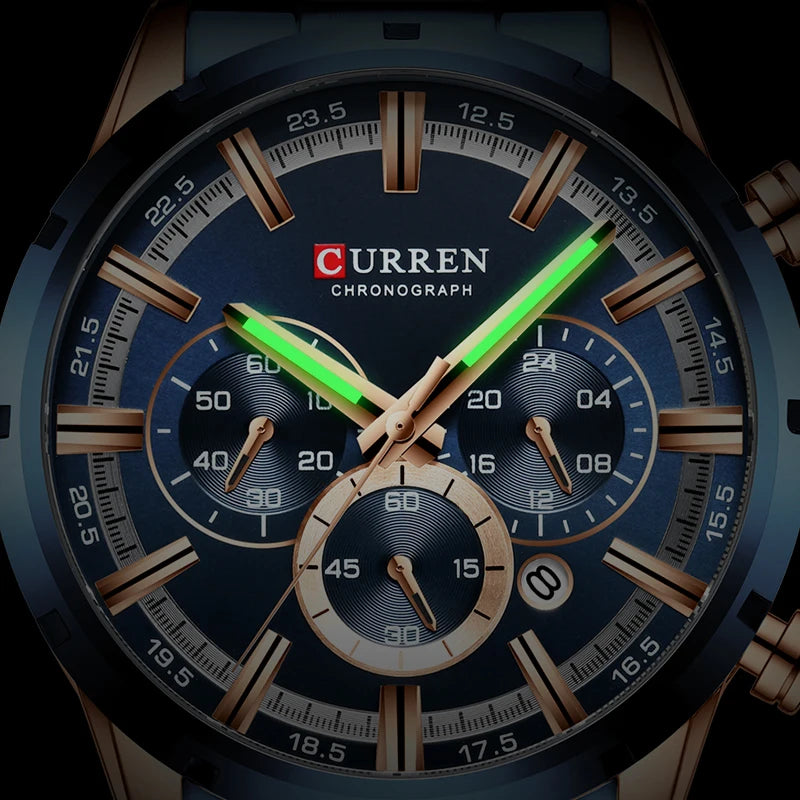 LivinginHiding™ CURREN Luxury Sports Quartz Relogio Masculino Men Watch